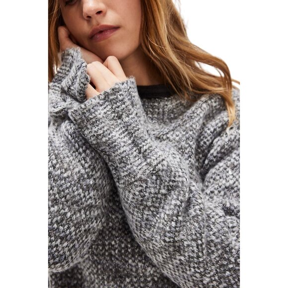 Free People Cotton Candy Pullover in Shades Of Grey Combo -size M - New - Picture 4 of 5